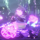 A Galarian Slowking using move Eerie Spell to hurt an opponent.